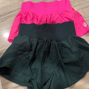 FP Movement by Free People High Waist Shorts in Pink and Green